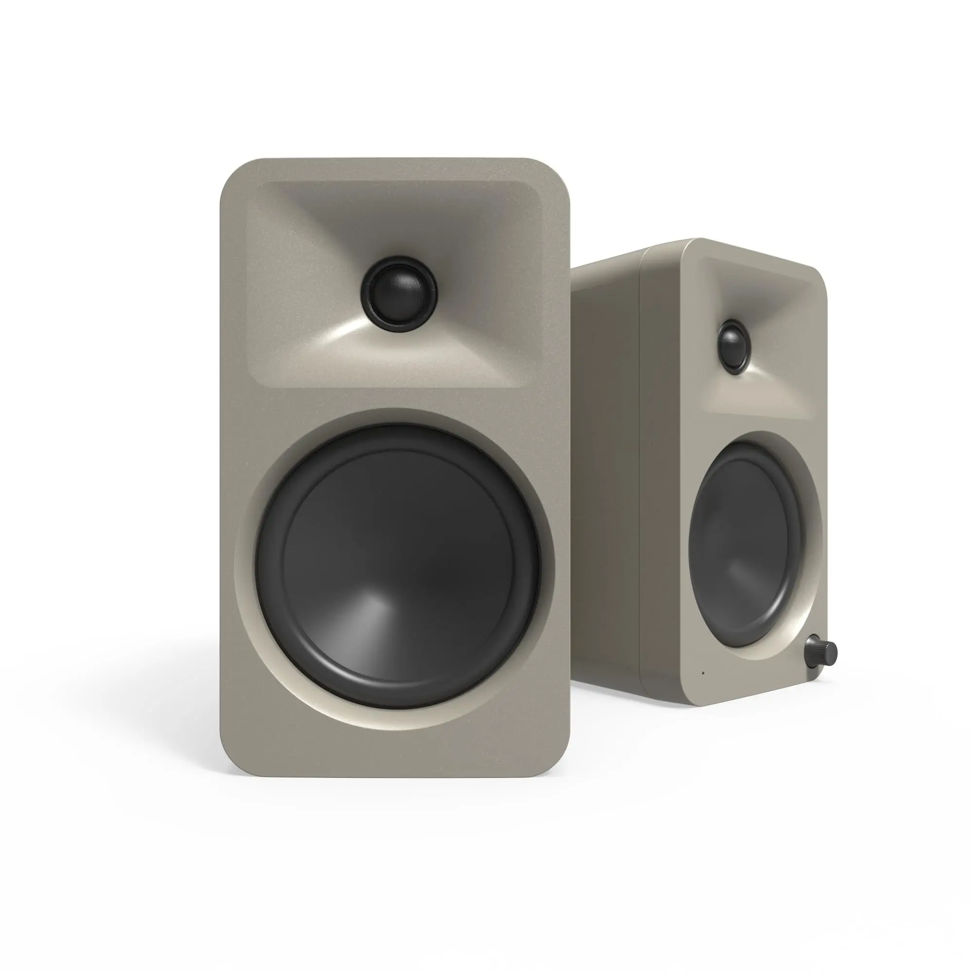 Kanto ORA4 140W Powered Reference Speakers with Bluetooth 5.0 and USB-C Input | 4” Woofers with Deep Bass Extension | Bi-Amplified | 80 Hz Automatic Crossover | Reference Quality Sound | Pair | Audio Compact | Moon