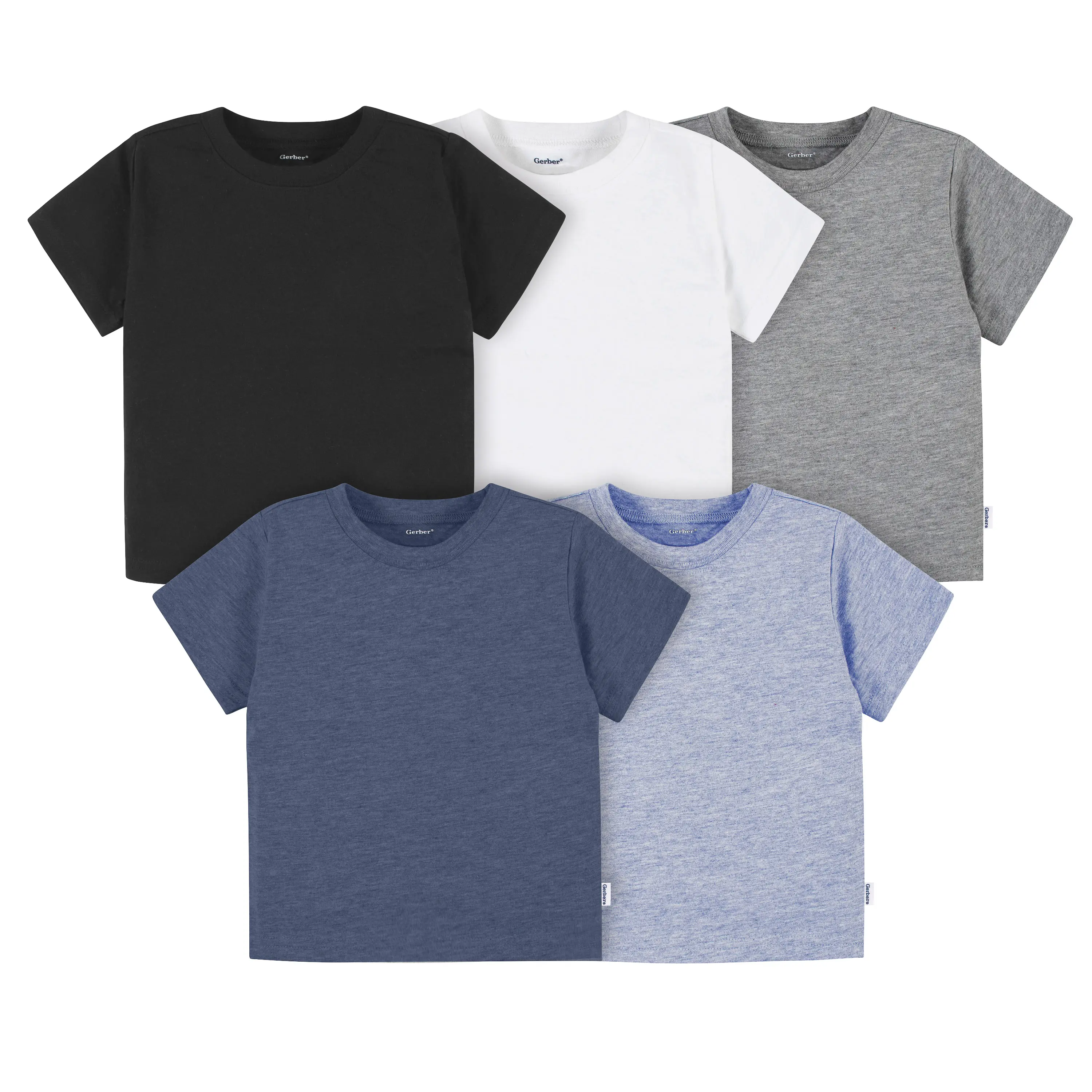 5-Pack Baby & Toddler Boys Short Sleeve T-Shirts
