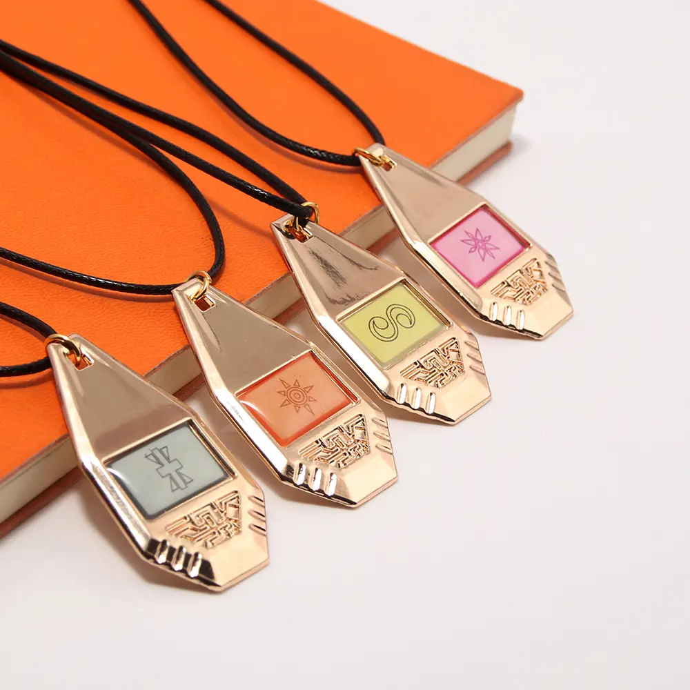 Unisex Anime Symbol Metal Pendant Necklace - 11 Collectible Styles, Costume Jewelry for Cosplay, Ideal Gift for Anime Fans, Metal Jewelry