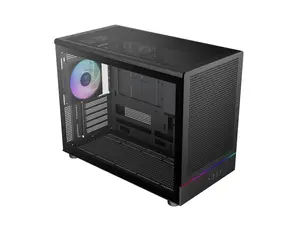 Gamdias ATHENA M4M mini ITX, mATX, micro mesh small form factor PC case, includes 3 PWM fans (Airflow up to 57.56 CFM), fits: 395mm GPU, ATX PSU, and 360mm radiators.