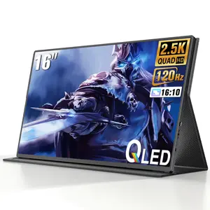UPERFECT 16-inch 2.5K 120Hz/144Hz Portable Gaming Monitor Uses as a second gaming monitor Comes with a leather case Lightweight and portable Connects with a single cable Connects to PS5 and Switch consoles Connects to phones and computers