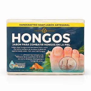 Hongos Antifungal Soap Bar – Handcrafted Herbal Cleansing Soap, Traditional Formula for Daily Skin Hygiene, Helps Keep Skin Fresh and Clean, Artisan Bar Soap