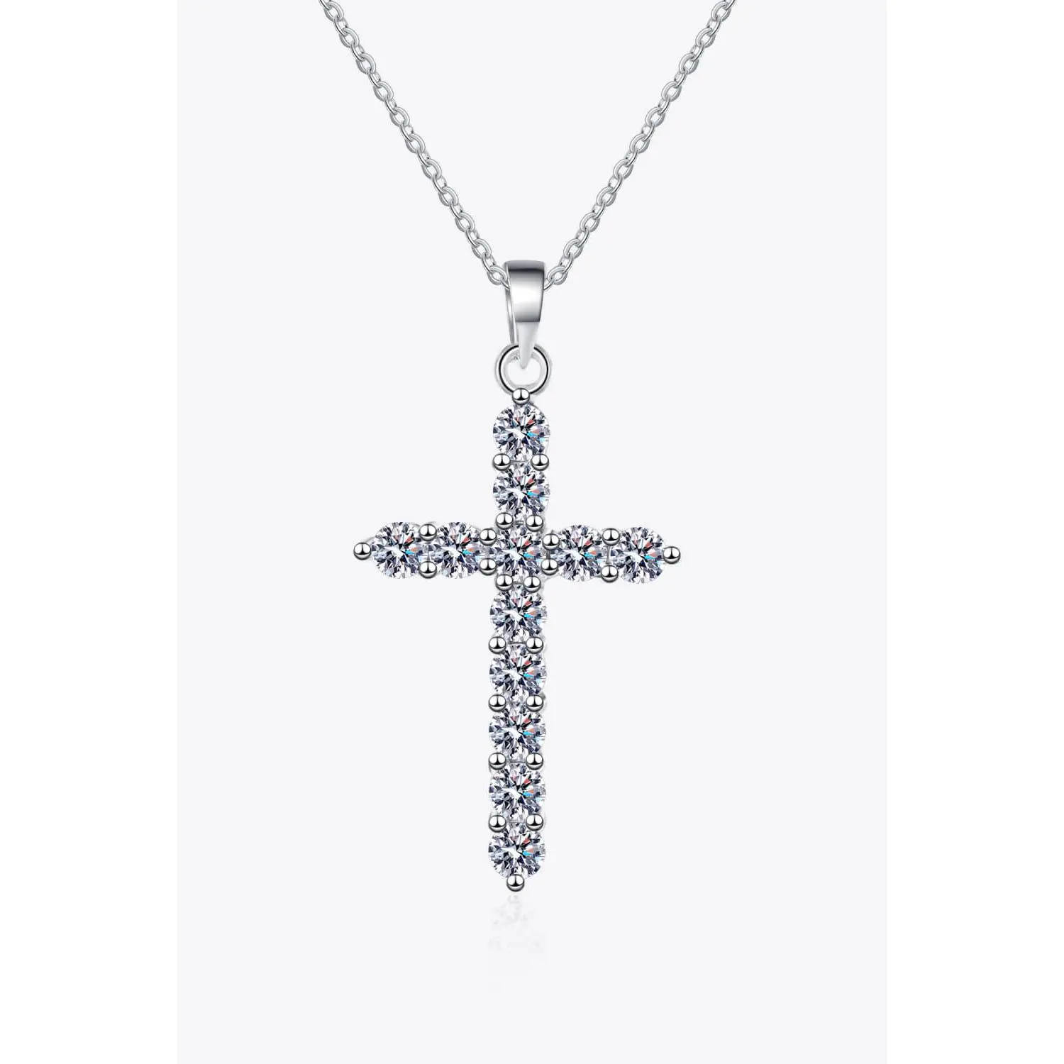 3.6 Carat Diamond Cross Pendent Necklace