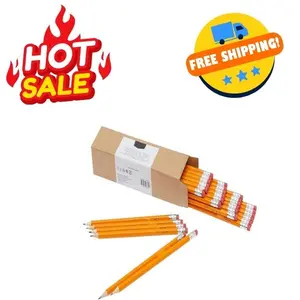 Basics Woodcased #2 Pencils, HB Lead, 30 count, Orange - Pack of 30