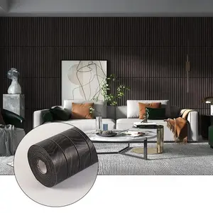Self-Adhesive Striped Wood Decorative Wall Paper Roll, Removable Fake Wooden Texture Wallpaper for Bedroom, Living Room & TV Background, 15.74x118 Inches