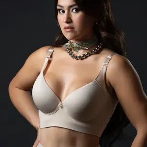 Colombian Faja Bra Top with Adjustable Straps for Comfortable Fit No Push-Up Support Underwire Removable Strappy Workout Bra Soft Cups All-Day Comfort - Womenswear