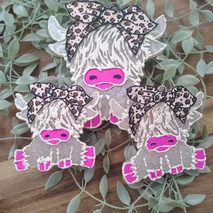 Highland Cow Freshie Vent Clip Full 3pc Set Car Freshie Diffuser Fragrnace