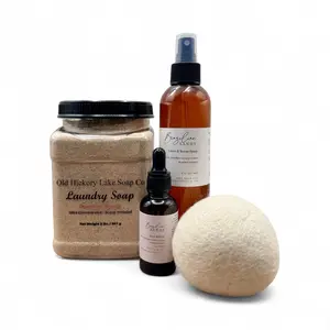 Old Hickory Lake Soap Co. Coastal Scented Powder Laundry Detergent Bundle - Baby & Maternity Care Friendly, Scented Laundry Booster, Laundry Scent Booster