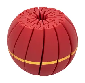 Intulon 3D-Printed Fidget Ball - 14 Section Design for Stress Relief & Entertainment - 3 Inch Diameter Stress Ball