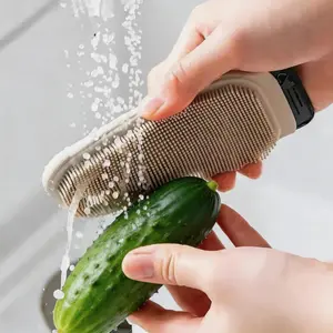 Multifunctional Fruit Vegetable Cleaning Brush,  Fast Vegetable Cleaning Brush,Bendable Sink Cutting Board Gap Clea,