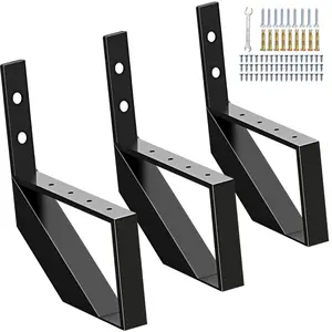 Steel Stair Riser 1 Step, Metal Stair Stringers for Deck Height 11.9 inches, Steel Porch Steps Deck Stairs for Outside Stairs 3 Pack