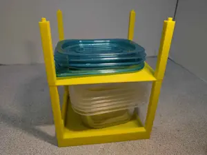 Stackable Storage Tub Rack – Utility Organizer for Plastic Bins, Kitchen, and Warehouse