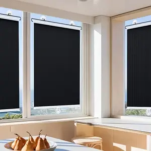 1 roll easy to install sunshade roller shutter - thermal insulation, used for kitchen, bathroom, bedroom windows with sunshade, Blackout blinds, no need for drilling suction installation, firm and not falling off