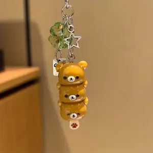 Adorable Bear Phone Chain Charm, Ccd Pendant Gift for Friends, Christmas Present, Bff Friend Couple Gift, Cute Accessory, Phone Accessories, Phone Charms