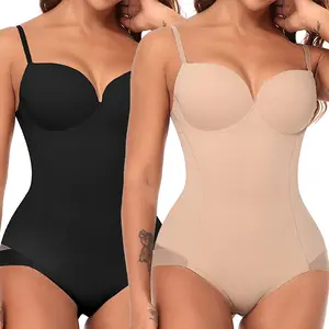 Women Tummy Control Shapewear Bodysuit Body Shaper with Built-In Bra Support, Lift-Up Cups, Adjustable Straps, and Design Comfortable Compression,Perfect for Under Dresses, Formal Wear, and Daily Outfits tummy tuck Summer Pants Mesh Basic