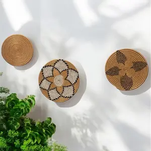 3-handmade wall Baskets decor