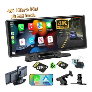 2026 Newest Portable Carplay Screen for Any Car, 10.26" Touchscreen Car Stereo Support Wireless Carplay Adapter, Carplay Radio Dashboard Automotive