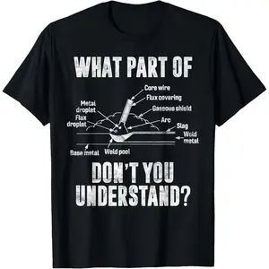 Mens Funny Welding Diagram Graphic Tee Short Sleeve Crewneck Workwear Style Shirt for Welders Fabricators Blue Collar Dad Gift for Shop Days