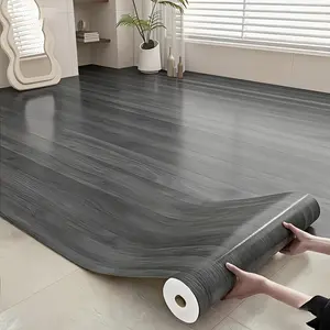 Self-Adhesive Vinyl Flooring Roll, Thick Self-Stick Wood Look Tiles, Waterproof Durable Floor for Any Room, Easy Installation, Light Wood Grain