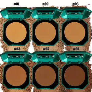 Ancient Copper Powder Compact, Matte Finish, Waterproof Sweatproof, Contour Conceal Set Makeup Foundation, Facial Contouring Highlight Shadow