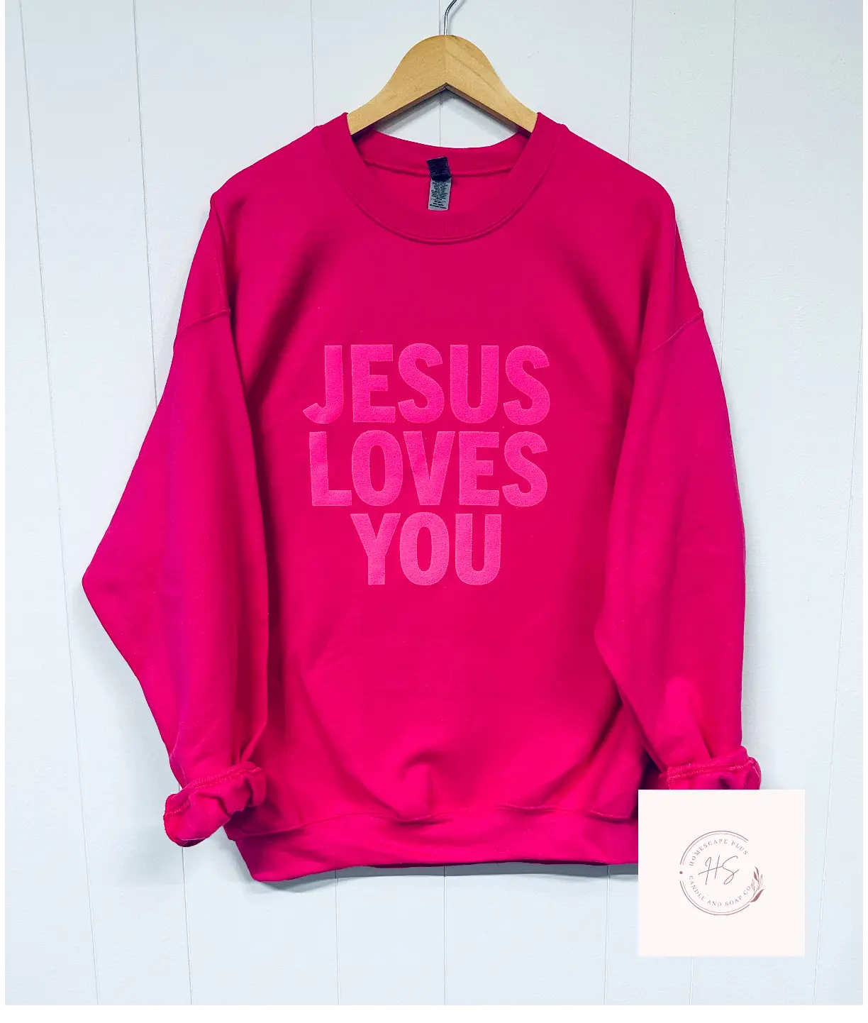 Jesus Loves You Puff Print Crewneck Sweatshirt, Womenswear, Youth Clothing, Tops, Comfort, Crewneck,Casual, Religious Long Sleeves Graphic Basic Cotton Garment sweatshirts women jesus crewneck faith bible perfect shirt lord tee jesus apparel