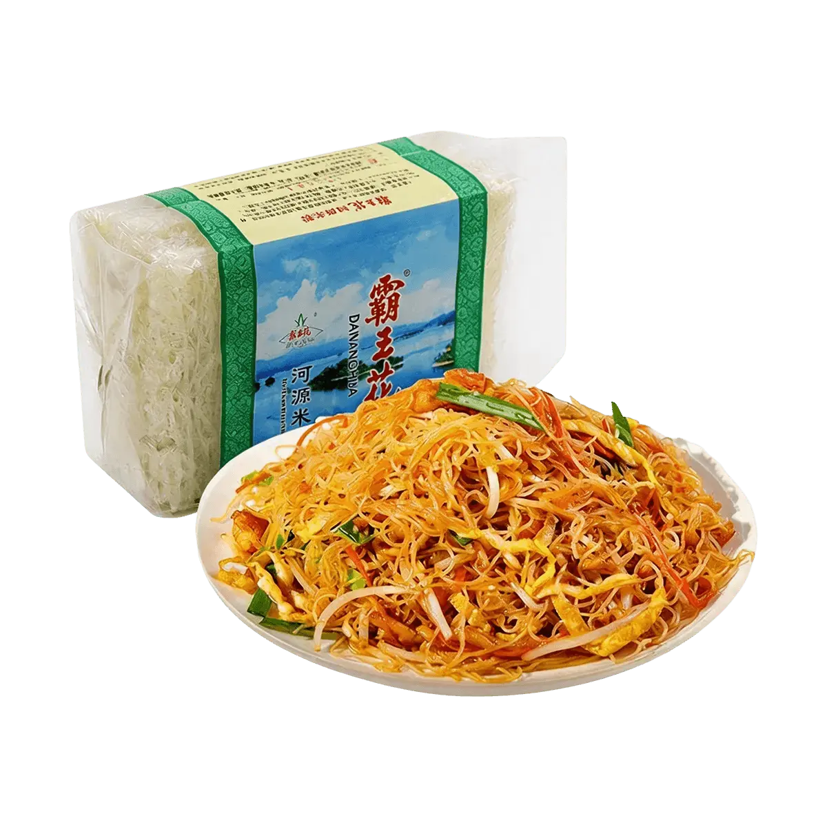 Bawanghua Heyuan Rice Noodles 400g - Authentic Hakka Specialty from Guangdong, China - Traditional Rice Vermicelli for Authentic Asian Cuisine