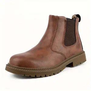 Work Boots for Men Steel Toe Boots Waterproof Industrial Construction Safety Shoes Hiking