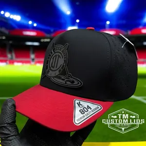 Toluca Campeones Liga MX 2025 Red and Black Customized SnapBack Hat - Male Casual Polyester Baseball Cap, Adjustable Comfortable Fit, TM CustomLids Team Spirit Gift