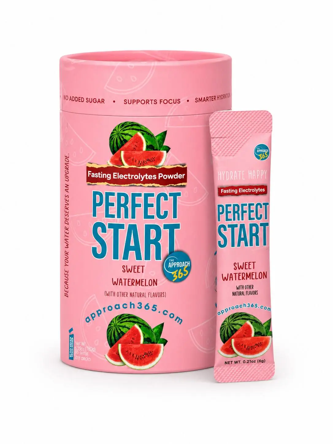 Perfect Start Hydration Electrolyte Powder Sweet Watermelon Flavor ( 2 pack ). Drink Supplement Sport
