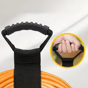 Portable Heavy Straps with Cable, Wire Harnesses Storage Straps for Garden Hose Storage and Garage Use, Home Organizer, House