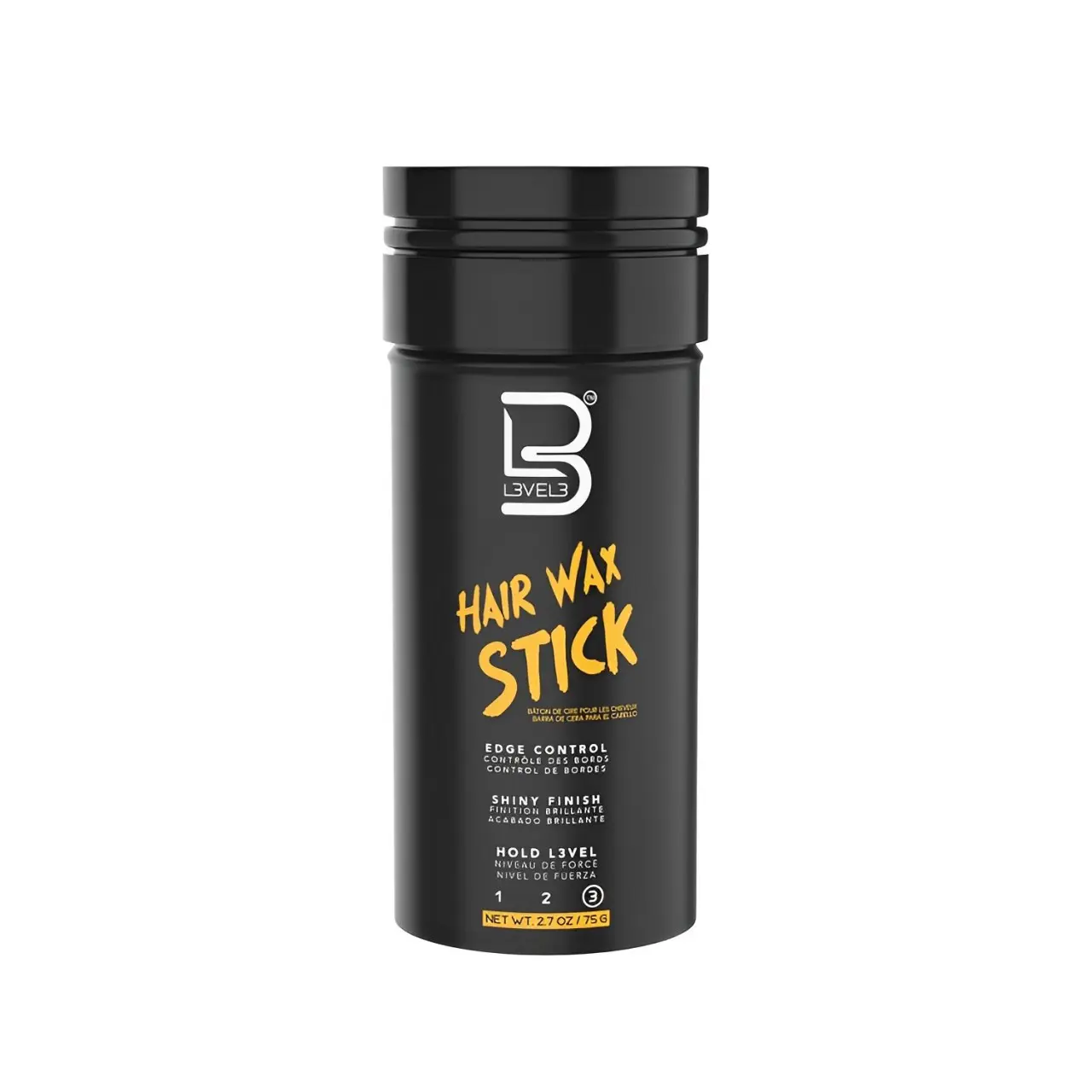 L3 Level 3 Hair Wax Stick 2.7 oz – Smooths hair with coconut & mineral oils for a sleek, polished look. Perfect for edge control and styling. Gel Haircare