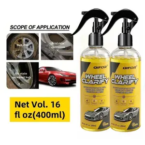 QIFOR Wheel Cleaner,Effective Rim and Tire Cleaner,Safe & Versatile Brake Dust Remover for Alloy, Chrome, Aluminum Rims, White Wall Tires, and More!16 Oz