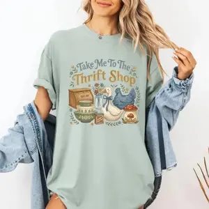Comfort Colors Take Me To The Thrift Shop T-Shirt_ Vintage Thrifting Graphic Tee_ Thrifting Shirt