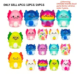 6/12/24 Piece Slow Rebound Soft Plush Animal Squeeze Toys, Party Favors, Classroom Rewards, Kids Toys, Cute Animal Dolls, Kawaii Squishies, Squishy Fun Set
