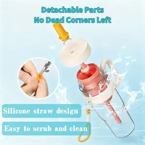 Portable Juicer Blender Cup 330z, BPA Free, 2 in1 USB Rechargeable, Water Tumbler Leak Proof,Shakes and Smoothies, Easy to Clean, Back to school/Home/Travel/Kitchen