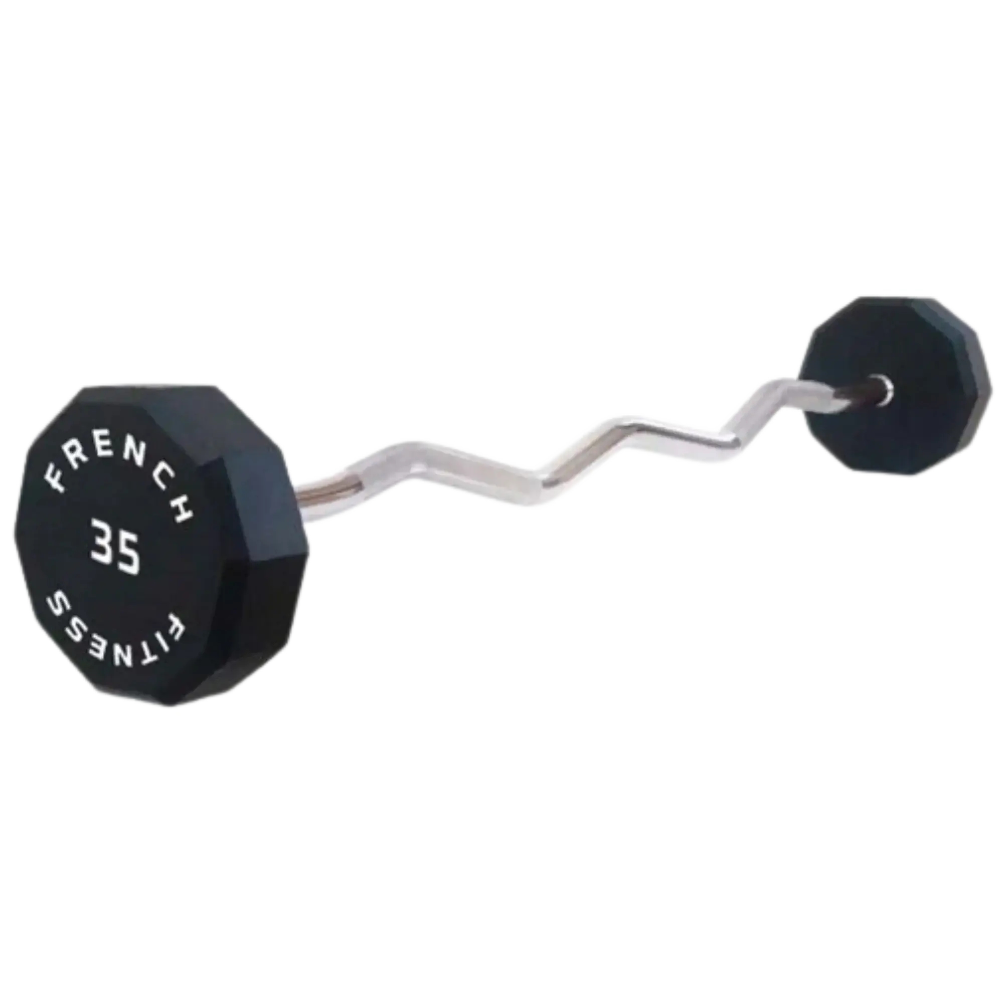 EZ Curl Urethane Barbell Weight, 35 lbs Single Fixed Bar for Arm Strength Training and Home Gym Workout Equipment, Barbell Weights, Arm Exercise Equipment