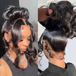 Bling Hair 360 Lace Front Wigs Human Hair 180% Density HD Transparent Body Wave Lace Front Wigs Human Hair Pre Plucked 360 Lace Frontal Wigs for Women SpringStatements