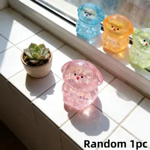 Glitter Puppy Squishy Toy, Random 1pc Clear Squeeze Fidget Toy, Super Satisfying Stress Relief Toy, Decompression Squeeze, Perfect Gift for Kids & Adults