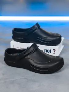 Non-slip Minimalist Clogs, Slip On Mules for Chef Nurse Doctor, Lightweight Waterproof Work Shoes for Kitchen Hospital Garden Beach