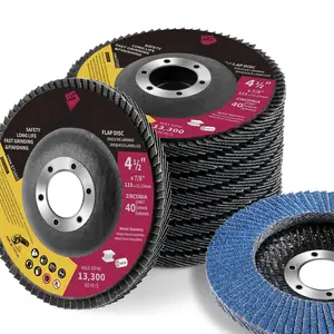 40 Grit Zirconia Flap Disc 4-1/2" x 7/8-Inch Abrasive Sanding Disc Bevel Type 29 Angle  Edge Grinding Wheel for Stainless Steel and Metal (Pack of 10)