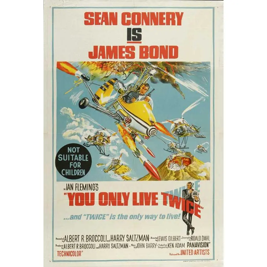 You Only Live Twice Movie Poster Print (11 x 17)