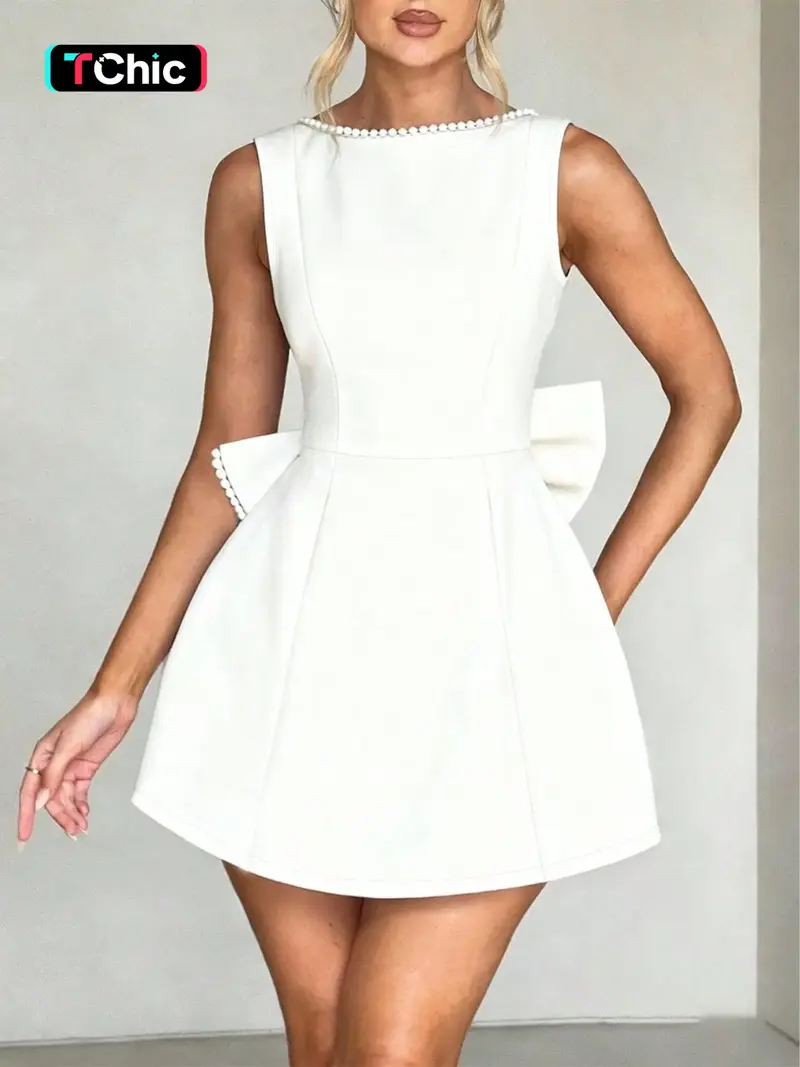 slim fit dress slacks Off White Sequin Fitted Dress XL / Off White main image 0