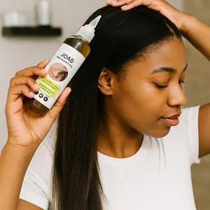 JOAD Hair Growth Oils - 100% Natural Nourishing & Revitalizing Treatment for All Hair Types - Helps Thin Damaged Hair - Men Women 4oz.118ml Haircare Pre Styled Hairline Rosemary Biotin Peppermint Castor Blend