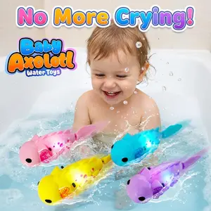 <NEW MODEL >4PCS Light-Up Bath Toy Fish   Motion Activated Fun: This set includes 4 light-up bath toy fish.