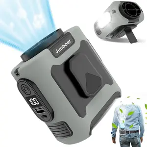 2026 Pocket-Sized Shirt Fan,Portable Waist Clip Body Fan,Extreme Cooling,10000mah,Power Bank,Led Light,Type-C Rechargeable,4-Speed Adjustable,Personal Wearable 10-40h High-Power Fan,Handheld Fan,Suitable For Travel,Outdoor Use Mini Fan,Father'S Day Gift