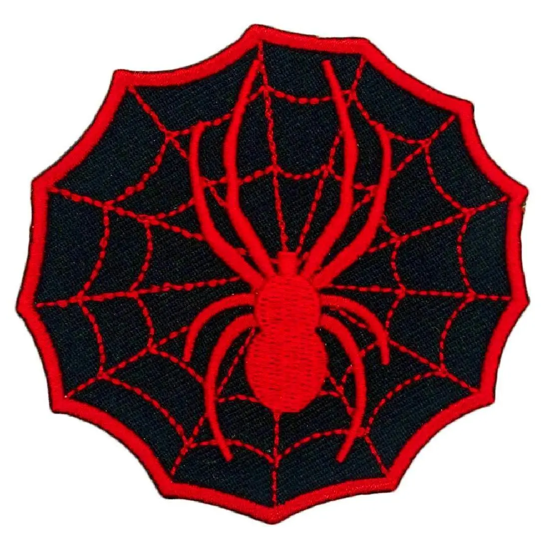 Spider Web Embroidered Patch [Iron on Sew on -3.0 inch -SW2]
