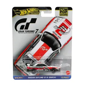 Hot Wheels Premium "Pop Culture" Gran Turismo 7 Nissan Skyline GT-R (BNR34)