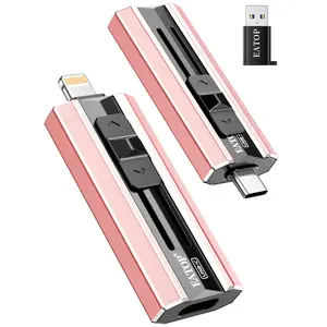 EATOP Flash Drives Intended for iPhone, Memory Stick Storage for Photos and Videos, USB External Memory Storage Flash Drive Compatible with iPhone iPad Android and Computers