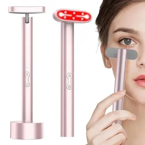 Seven Color LED Light Therapy Wand with Charging Base, Multi-Functional Skincare Tool for Acne, Aging, and Dull Skin, Home Facial Rejuvenator, Facial Beauty Instrument