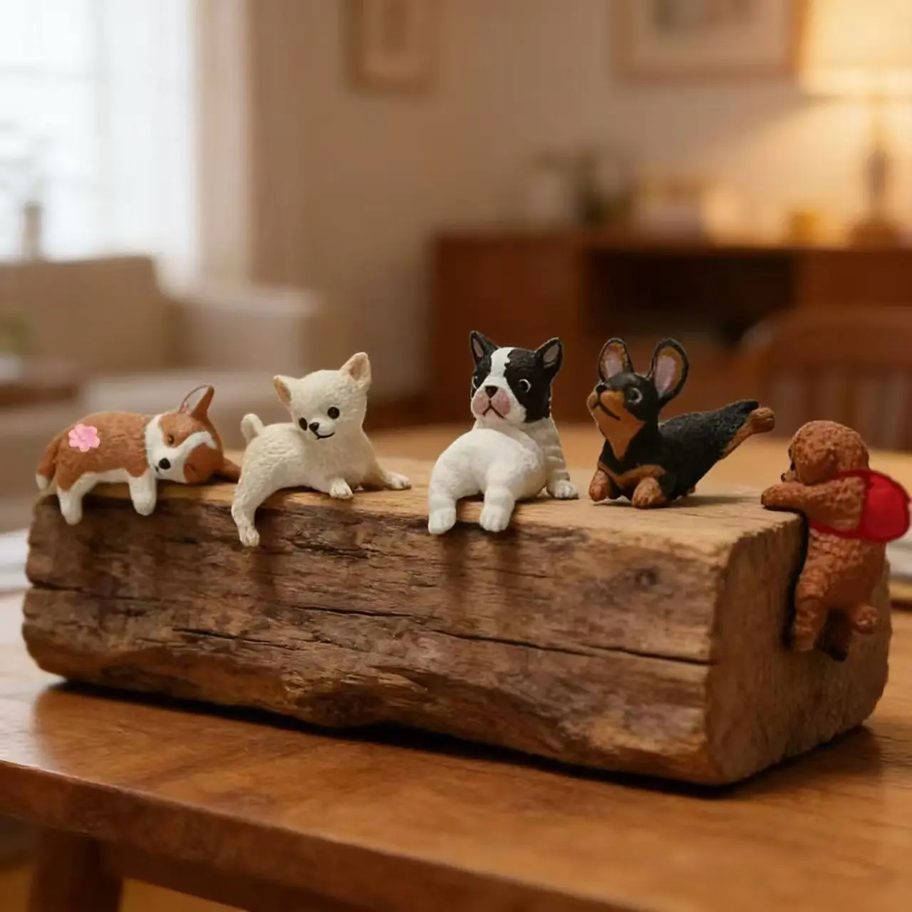 5pcs Dog Figurines, Realistic Plastic Puppy Figurines, Hand Painted Emulation Tiny Dogs, Dog Cake Topper, Cake Decorating, Easter Egg Birthday Gift, Decoration, Cake Topper Decorations